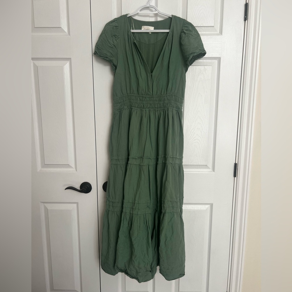 Anthropologie Somerset Maxi Dress - linen blend
